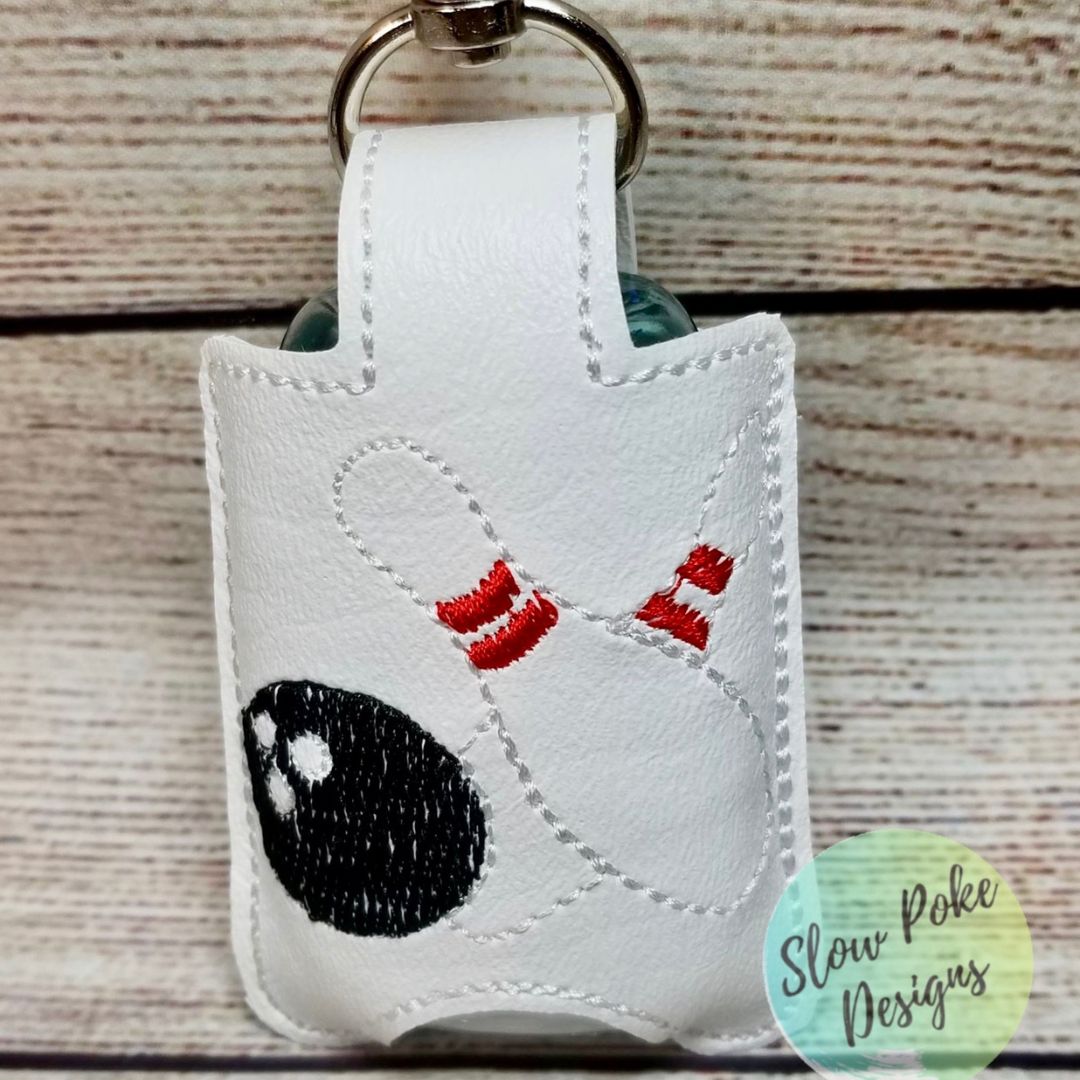 Bowling Ball and Pin Hand Sanitizer Holder | Bowling Ball