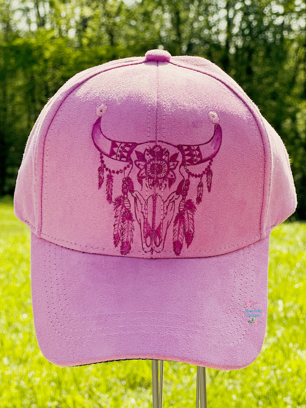 Cow Skull & Feathers | Baseball Cap