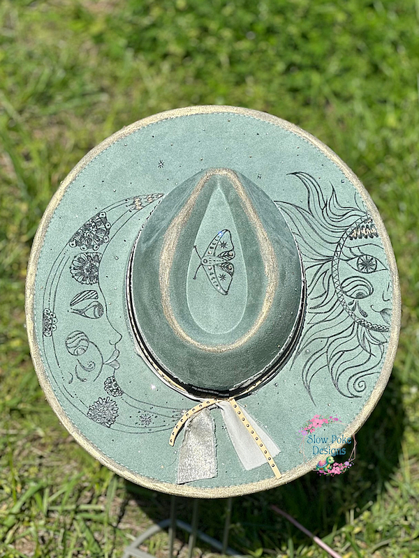Boho Sun & Moon | Wide Flat Brim