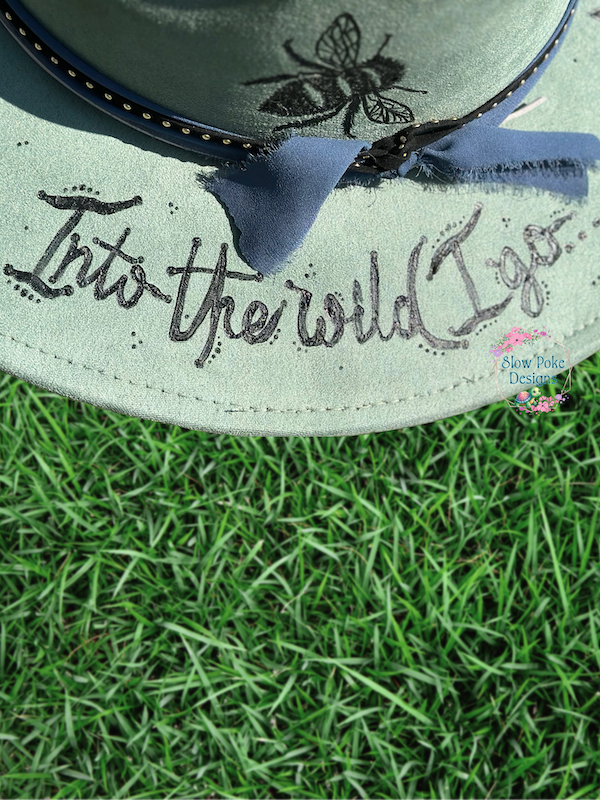 Into The Wild I Go | Sunflowers & Bees | Wide Flat Brim