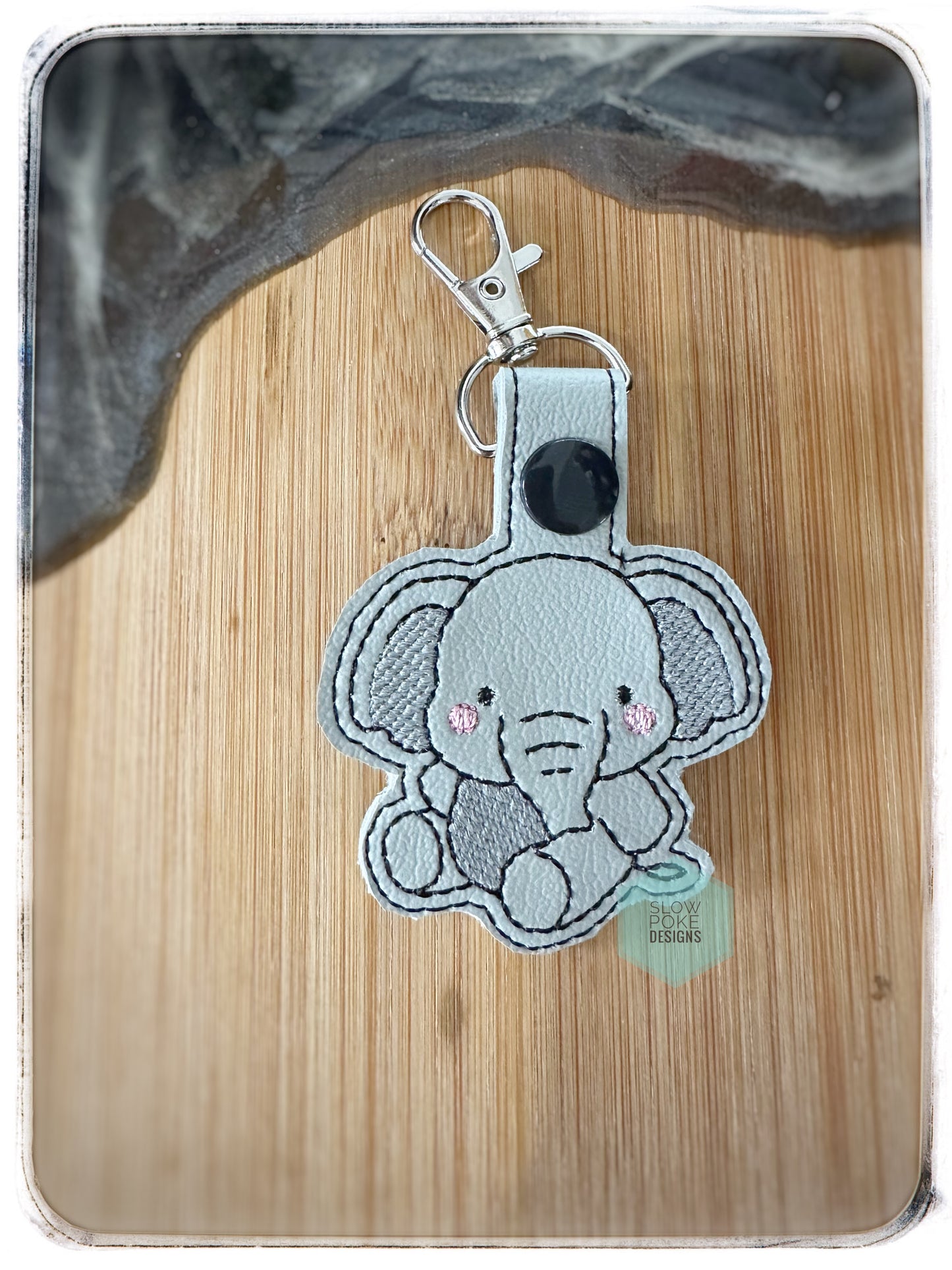 Keychain | Backpack Tag | Elephant