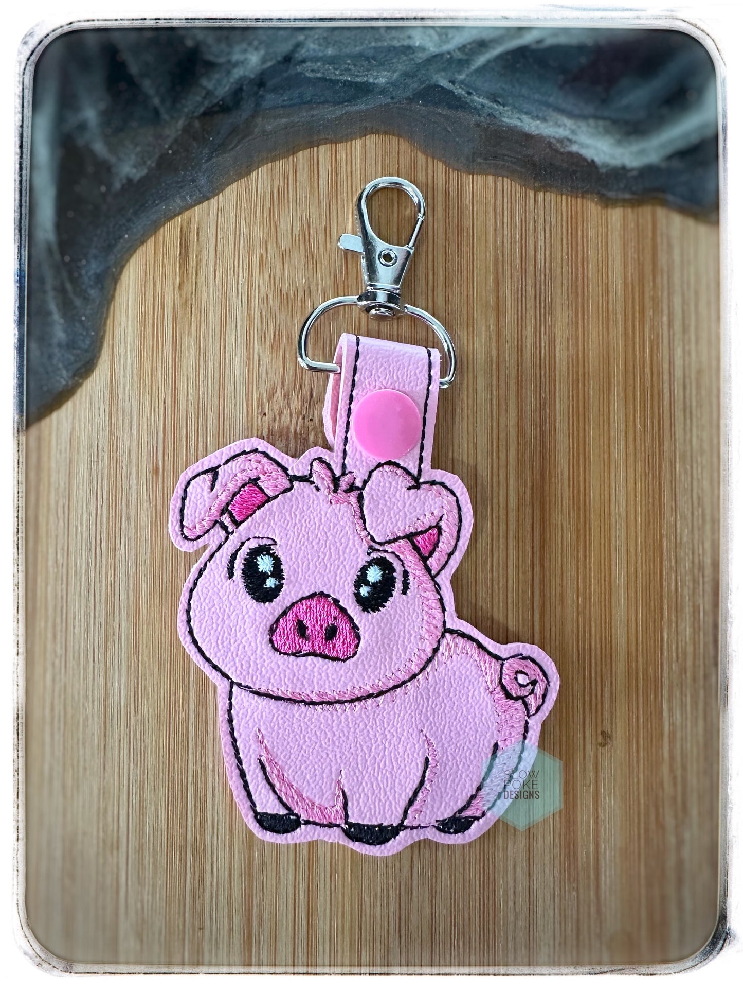 Pig | Keychain | Backpack Tag |