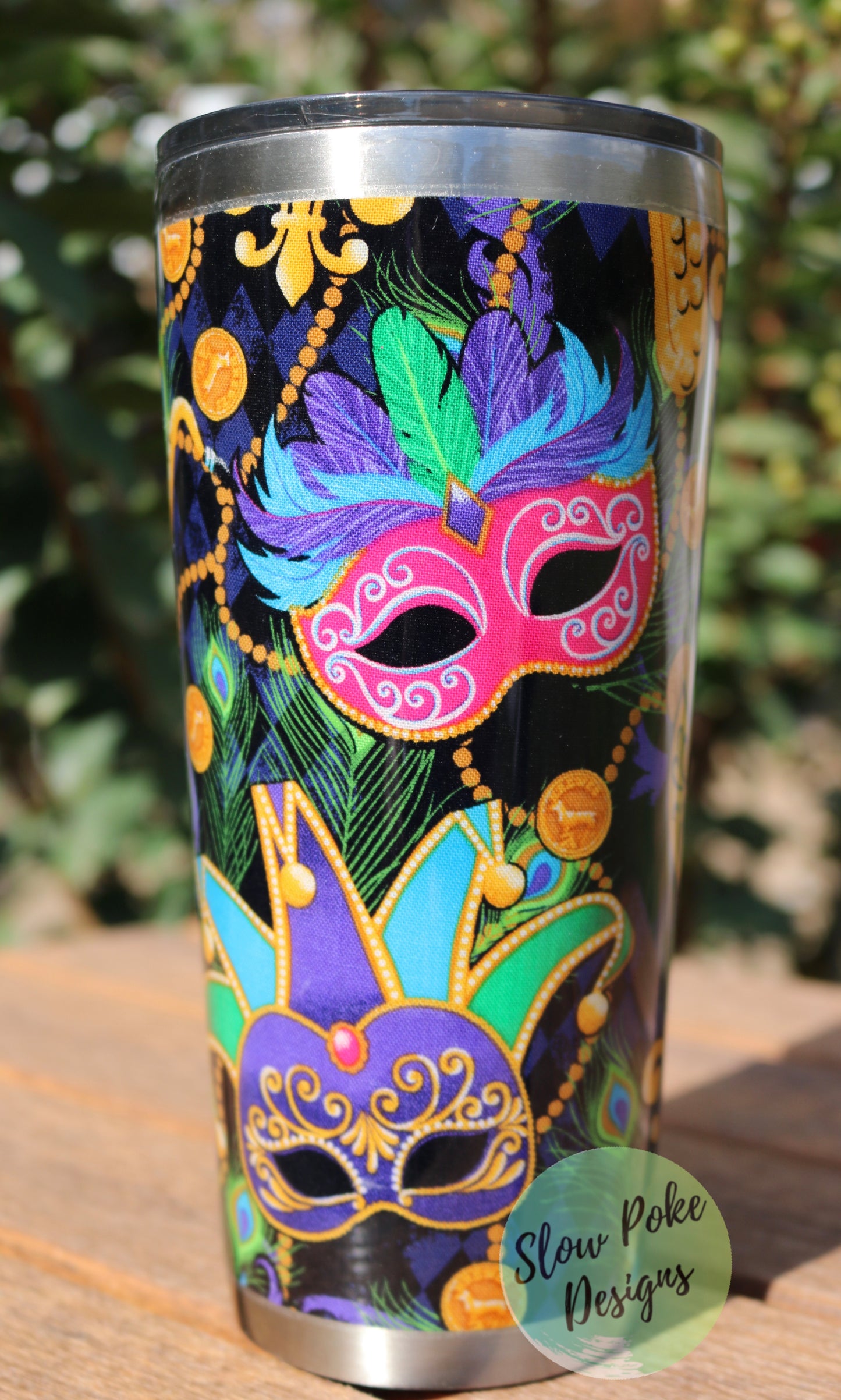 Mardi Gras Tumbler | Masks