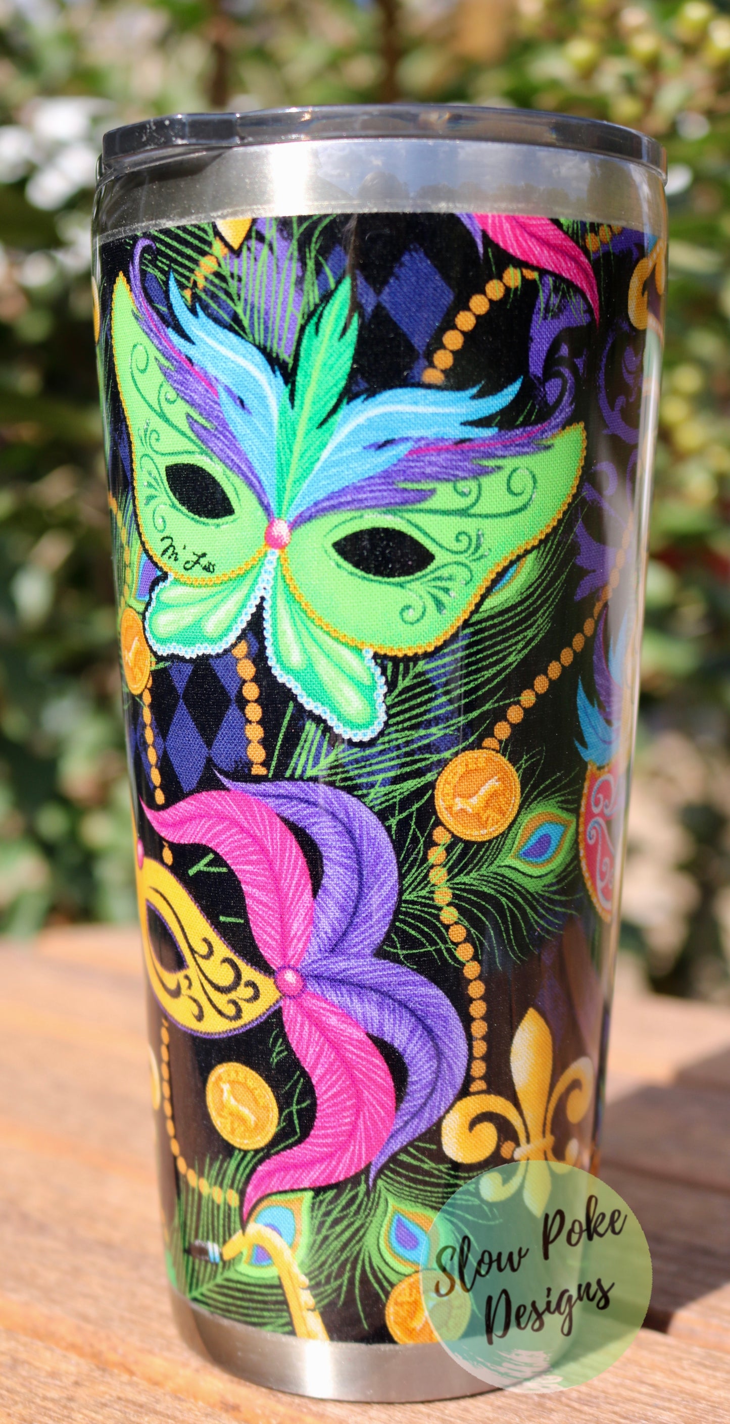 Mardi Gras Tumbler | Masks