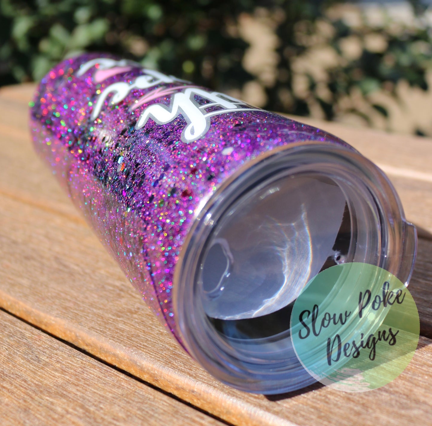 Uplifting Glittered Tumbler | Faith, Hope, Love