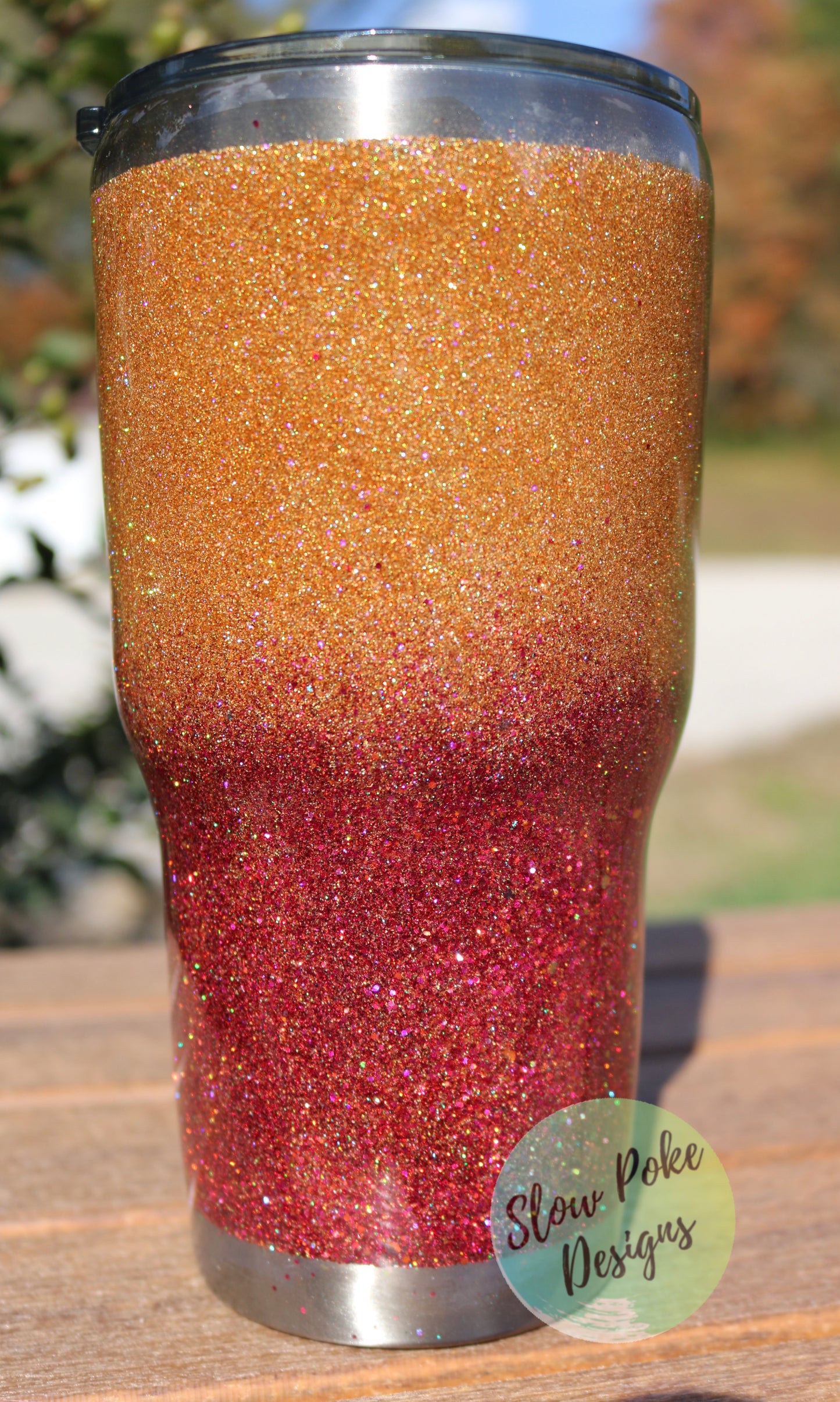 Mama Bear Sihouette | Glittered Tumbler