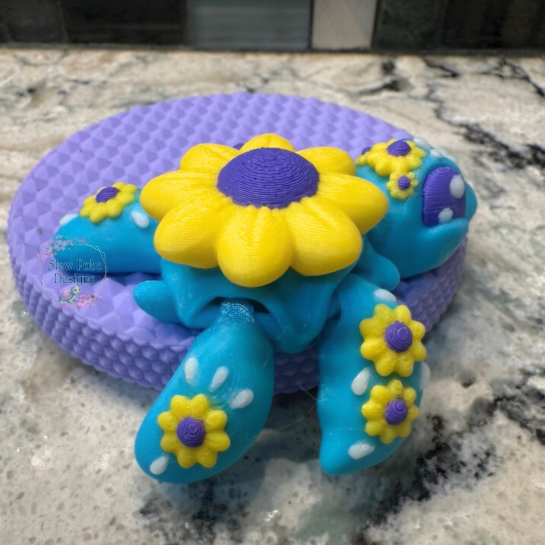 Sunflower Turtle Flexi | Fidget | Stress Relief | Sensory