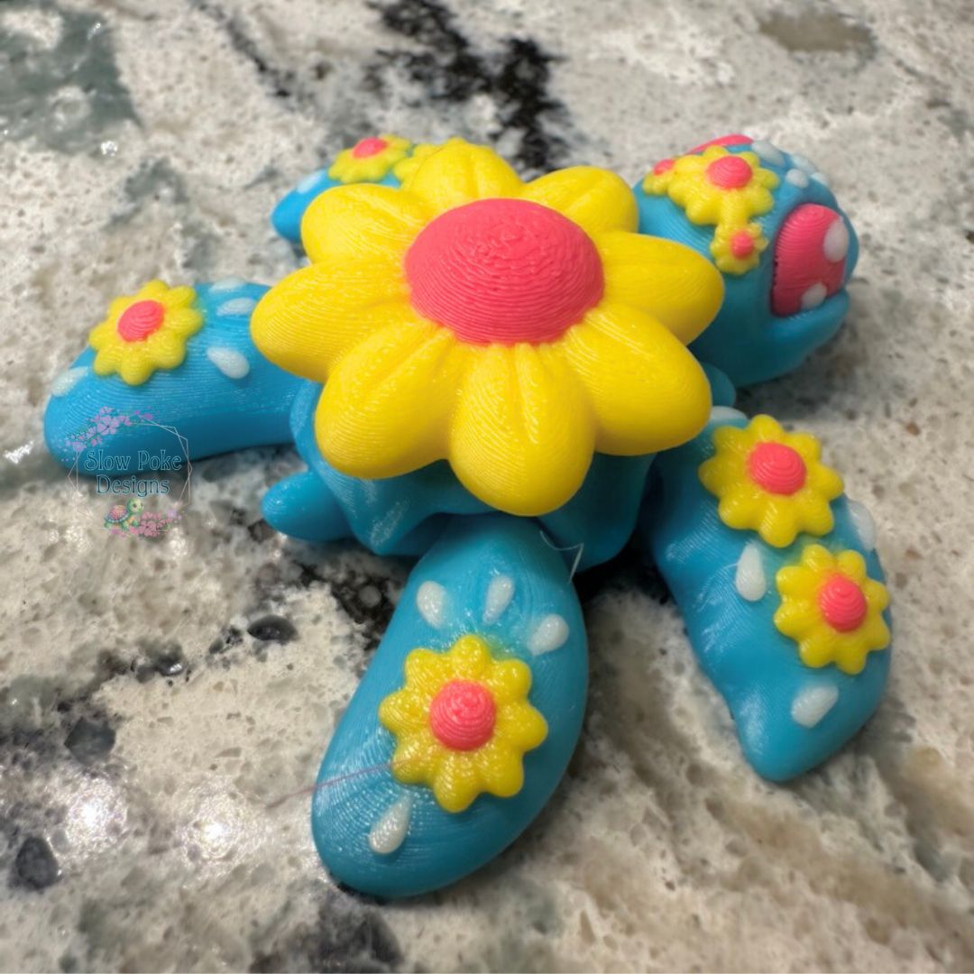 Sunflower Turtle Flexi | Fidget | Stress Relief | Sensory