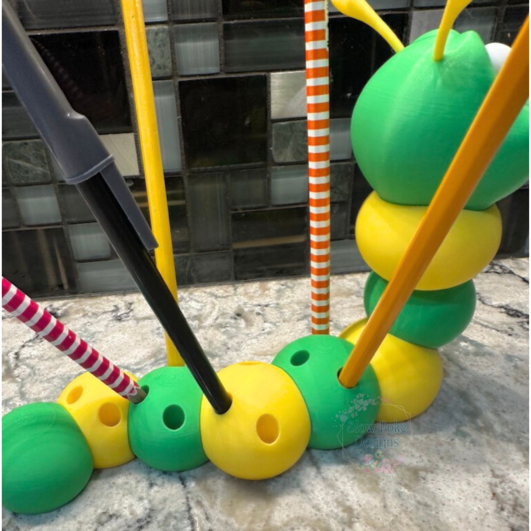 Caterpillar Pencil Holder | Pen Holder | Desk Accessory