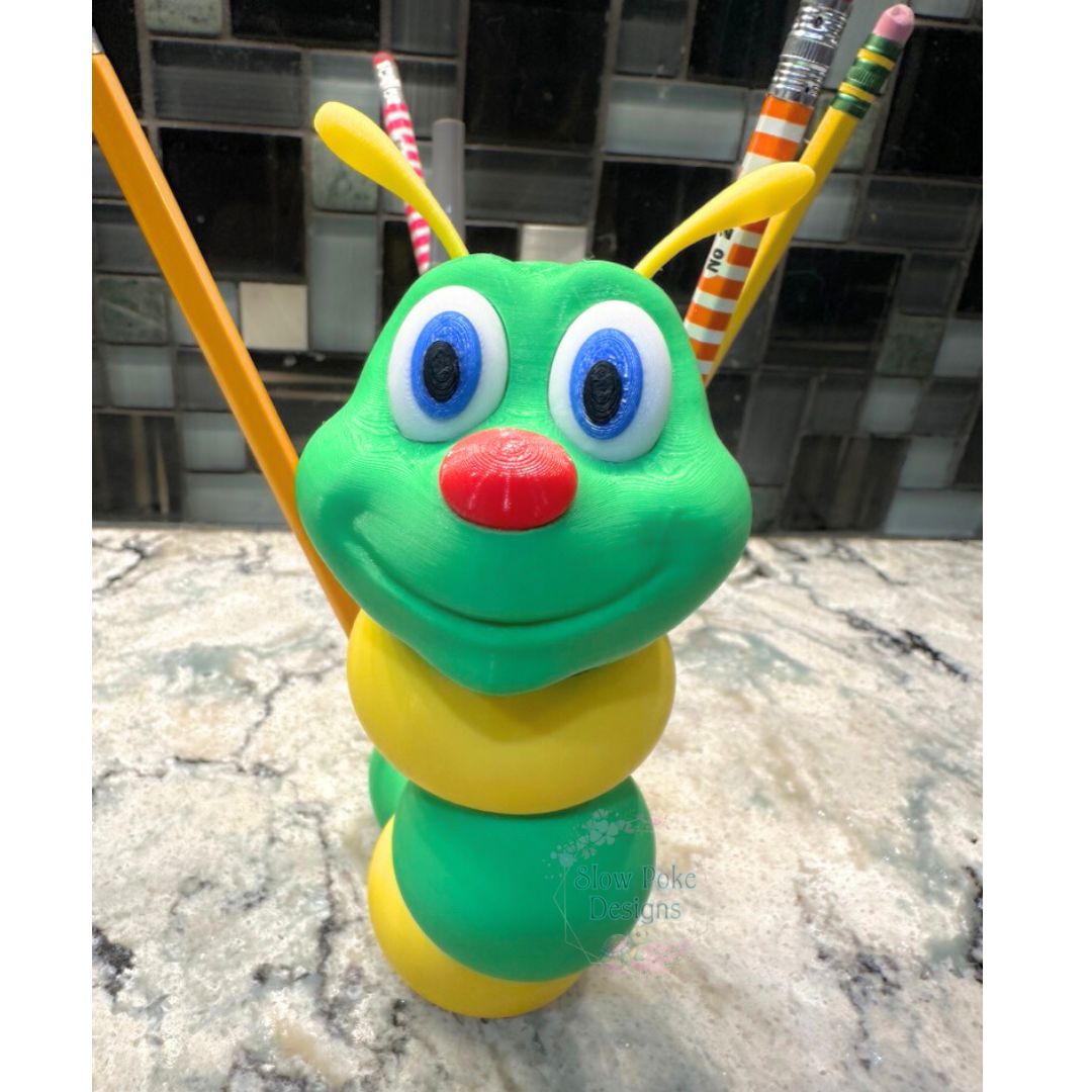 Caterpillar Pencil Holder | Pen Holder | Desk Accessory