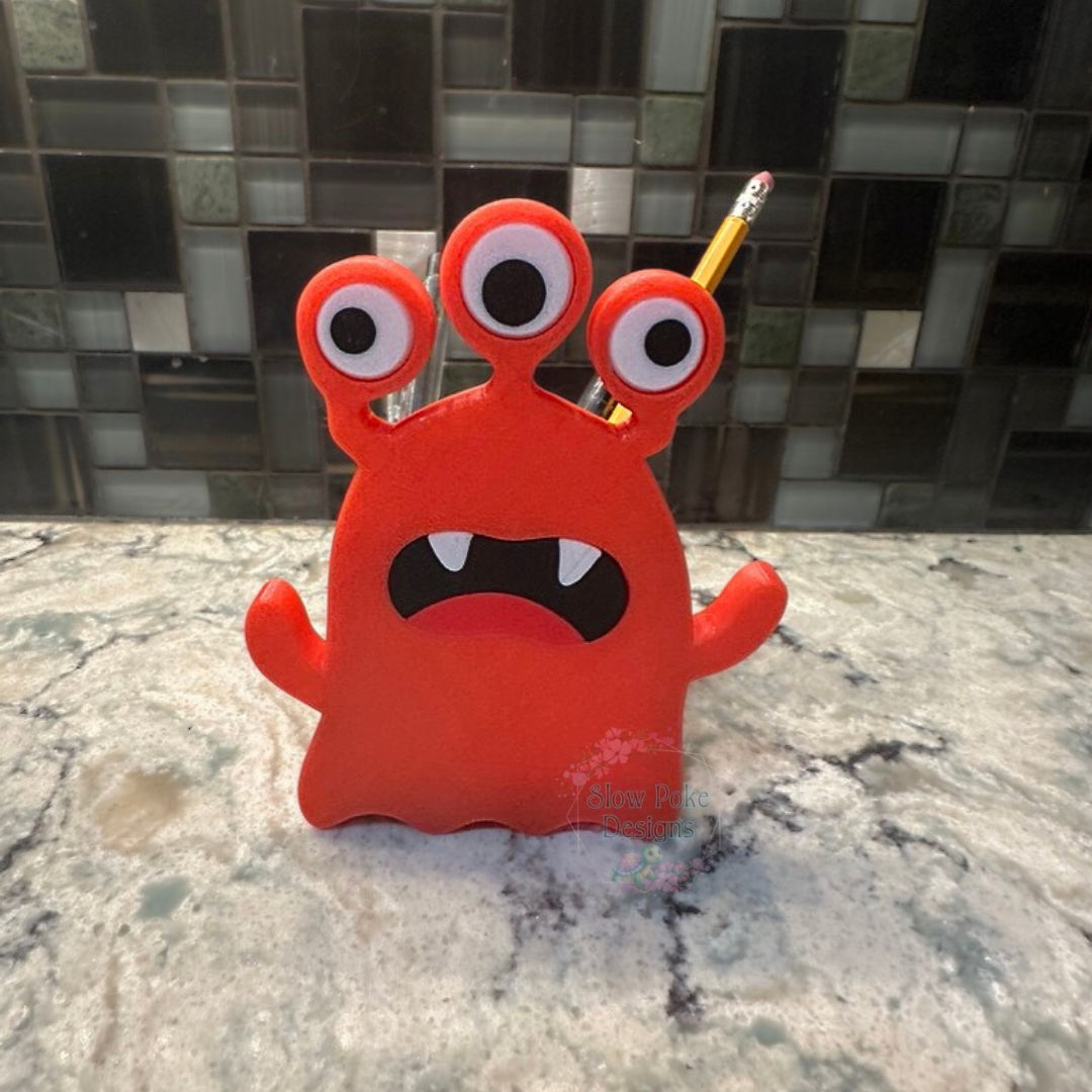 Three Eyed Monster | Pencil Holder | Pen Holder | Office