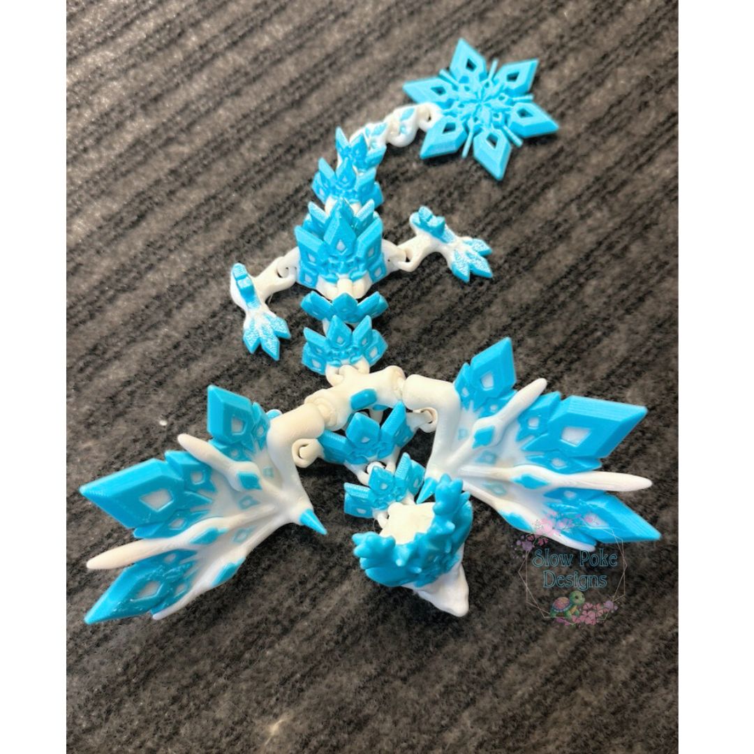 Snowflake Dragon Flexi | Fidget | Stress Relief