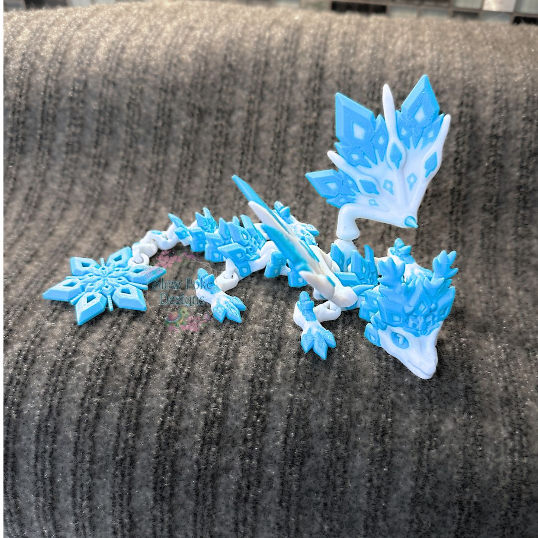 Snowflake Dragon Flexi | Fidget | Stress Relief