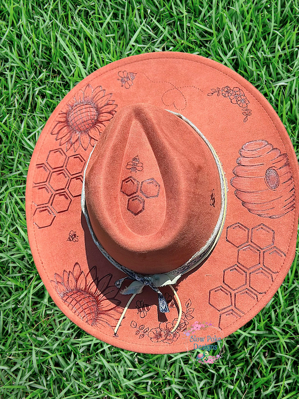 Sunflowers & Honeybees | Wide Flat Brim